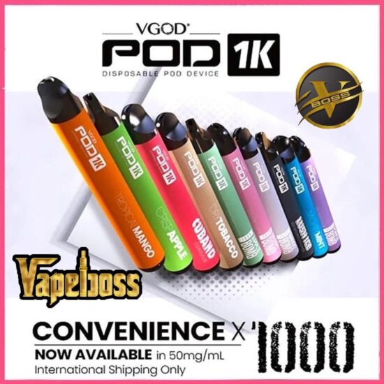 vgod pod 1000 disposable vape