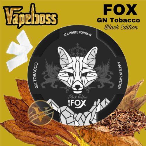 fox black slim nicotine pouches