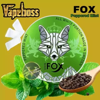 White Fox Peppered Mint Nicotine Pouches