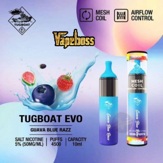 Tugboat Guava Blue Razz 4500 Puffs