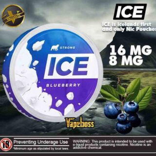 Ice Nicotine Pouches-Snus Blueberry Strong