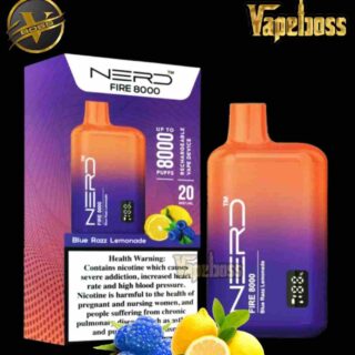 Nerd Fire Blue Razz Lemonade 8000 Puffs Disposable