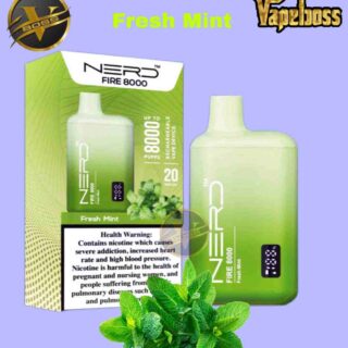 Nerd Fire Fresh Mint 8000 Puffs Disposable Vape