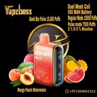 Geek Bar Pulse Mango Peach Watermelon 15000 Puffs Dubai UAE