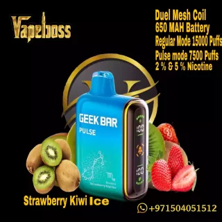 Geek Bar Pulse Strawberry Kiwi Ice 15000 Puffs Dubai UAE
