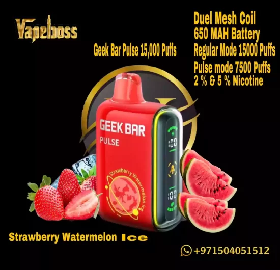 Geek Bar Pulse Strawberry Watermelon Ice 15000 Puff