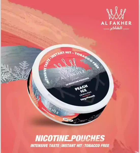 AL Fakher Nicotine Pouches Peach Ice