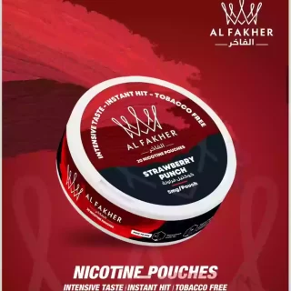 AL Fakher Nicotine Pouches Strawberry Punch