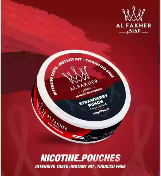 AL Fakher Nicotine Pouches Strawberry Punch