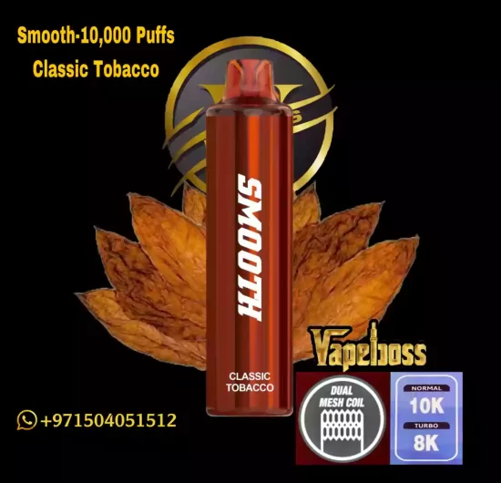 Smooth Classic Tobacco 10000 Puffs Disposable Vape