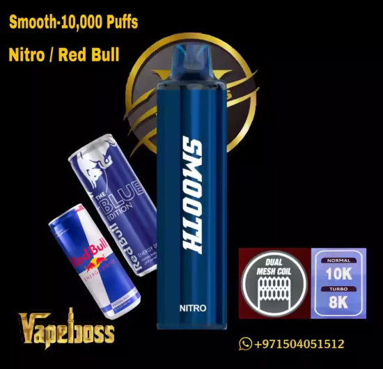 Smooth Nitro-Red Bull 10000 Puffs Disposable Vape