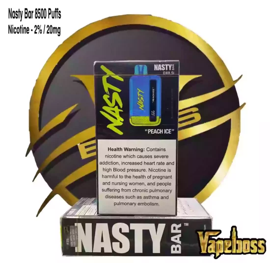 Nasty Bar Peach Ice 8500 Puffs