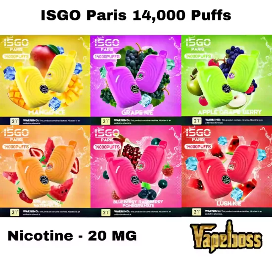 isgo paris 14000 puffs