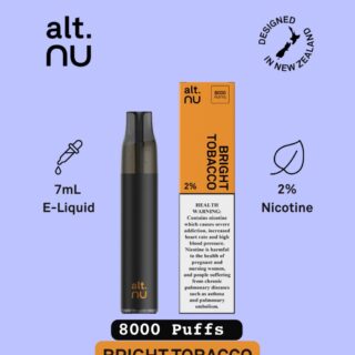 alt.Nu Disposable Bright Tobacco 8000 puffs in Dubai Abu Dhabi and UAE