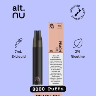 alt.Nu Peach ice 8000 Puffs Disposable Vape in Dubai Abu Dhabi and UAE