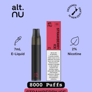 alt.Nu Strawberry ice 8000 Puffs Disposable Vape in Dubai Abu Dhabi and UAE