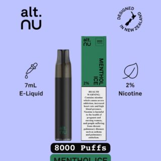 Alt.Nu Menthol ice 8000 Puffs Disposable Vape in Dubai Abu Dhabi and UAE