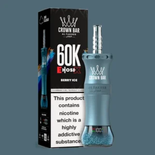 Al Fakher E hose x Crown Bar 60k Puffs Disposable Vape Berry ice in Dubai Abu Dhabi and UAE